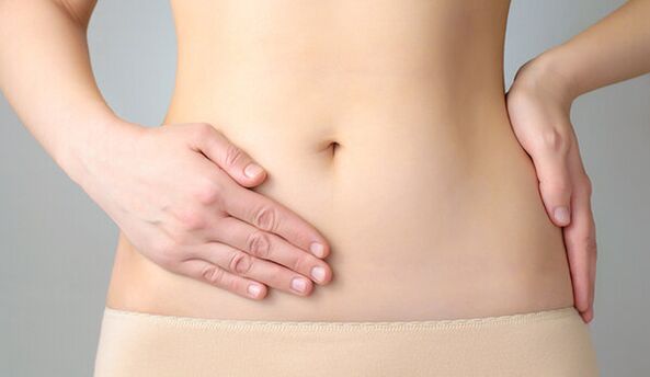 stomach pain due to parasites